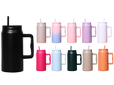 China RTS_50oz Stainless Steel Double Walled Tumblers Solid Color Car Cups with Handle_GGblanks