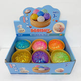 72 Pack GGblanks 8.5cm Maltose Glitter Dumpling Squishy Mystery Box Colorful Slow Rising Squeeze Decompression Dumpling Squishy Toys with Steamer