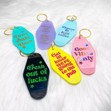 200 Pack Uv Dtf Decal Motel Key Chain Multiple Colors _Ship by air around 10days_GGblanks