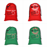 25 Pack Red and Green Drawstring Christmas Bag_GGblanks