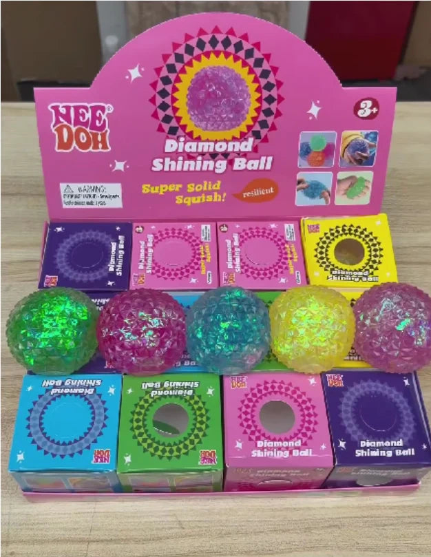 72 Pack NeeDoh Diamond Shining Balls Squishy Stress Relief Fidget Toys for Kids_GGblanks