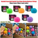 75 Pack Slow-Rising Maltose Filling Needoh Fuzzy Ball Squish Stress Relief Fidget Toy for Kids_GGblanks