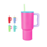 25 Pack 24oz Candy Colored Tumbler with Handle and Silicone Straw Lid_GGblanks