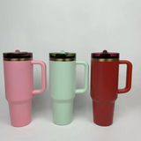 40oz GGblanks ProTour Flip Straw Powder Coat Qencher Tumblers with Double Lids Include No Spill Leak Proof Lids 20pcs For Laser Engraving