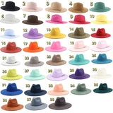 Multiple Style 9.5cm Flat Brim Suede Hats Western Cowboy Faux Suede Fabric Blank Hat Unisex Rolled up Caps For Laser Engraving_GGblanks