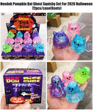 72 Pack Halloween Needoh Pumpkin Bat Ghost Slow Rising Squishy Stress Relief Squishy Toys for Kids_GGblanks