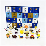 25 Pack Christmas Nativity Scene Squishy Advent Calendar 24‑Day Countdown Surprise Blind Box Toys for Kids_GGblanks