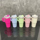 4pcs/12pcs 14oz Kids Baby Macaron Color Tumblers with Handle for Sublimation and UV DTF Wraps_GGblanks