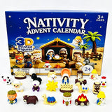 25 Pack Christmas Nativity Scene Squishy Advent Calendar 24‑Day Countdown Surprise Blind Box Toys for Kids_GGblanks