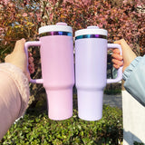 4pcs/8pcs/12pcs Pack H2.0 40oz Macaron Colors Rainbow Plated Quencher Tumbler for Laser Engraving_GGblanks