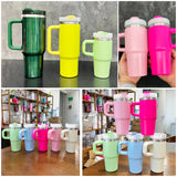4pcs/12pcs 14oz Kids Baby Macaron Color Tumblers with Handle for Sublimation and UV DTF Wraps_GGblanks