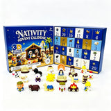 25 Pack Christmas Nativity Scene Squishy Advent Calendar 24‑Day Countdown Surprise Blind Box Toys for Kids_GGblanks