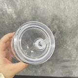 10PACK/25PACK 20oz Can Shaped Clear Transparent Plastic Can Cups With Lid With Straw For UV DTF Wrap_GGblanks