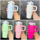 4pcs/12pcs 14oz Kids Baby Macaron Color Tumblers with Handle for Sublimation and UV DTF Wraps_GGblanks