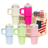 4pcs/12pcs 14oz Kids Baby Macaron Color Tumblers with Handle for Sublimation and UV DTF Wraps_GGblanks