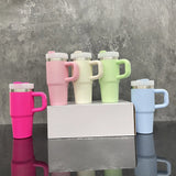 4pcs/12pcs 14oz Kids Baby Macaron Color Tumblers with Handle for Sublimation and UV DTF Wraps_GGblanks