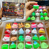 26 Pack Squishy Toys Grinch Christmas Advent Calendar 2026 TPR Slow Rising Squeeze Fidget Toy_GGblanks