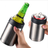 50 Pack Outdoor 12oz Cold Preservation Tank with  Bottle Opener Creative 304 Stainless Steel Cola Beer Tank 3 in 1 Cold Cup_GGblanks