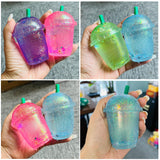 72 Pack Maltose Cute Glitter Needoh Drink Starbucks Squishy Stress Relief Fidget Toy with Gift Box for Kids_GGblanks