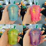 72 Pack Maltose Cute Glitter Needoh Drink Starbucks Squishy Stress Relief Fidget Toy with Gift Box for Kids_GGblanks