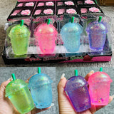 72 Pack Maltose Cute Glitter Needoh Drink Starbucks Squishy Stress Relief Fidget Toy with Gift Box for Kids_GGblanks