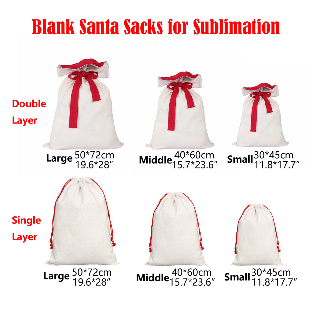 Ship from USA Warehouse White Color Blank Sublimation Christmas