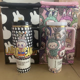 12 Pack 20 Pack LABUBU Tumbler 40oz Stanley Labubu Designs Tumblers with Labubu Box_GGblanks