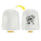 Ship from CN Warehouse White Sublimation Blanks Men Women Long Sleeve Sweatshirts Mix Sizes 25pcs Sold By Case YIPAISWT-GGblanks