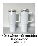 China RTS_40oz Sublimation Blanks White Color Travel Mug With Handle_GGblanks